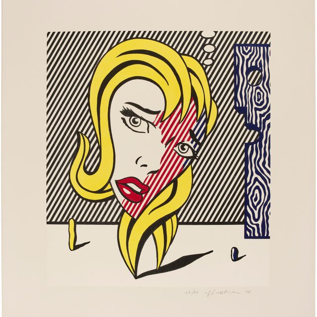 Roy Lichtenstein — Блондинка из сюрреалистической серии