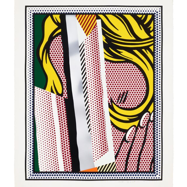Roy Lichtenstein — Отражения на волосах, из серии Reflections