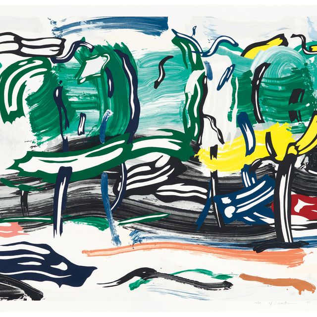 Roy Lichtenstein — Дорога перед лесом, из пейзажей