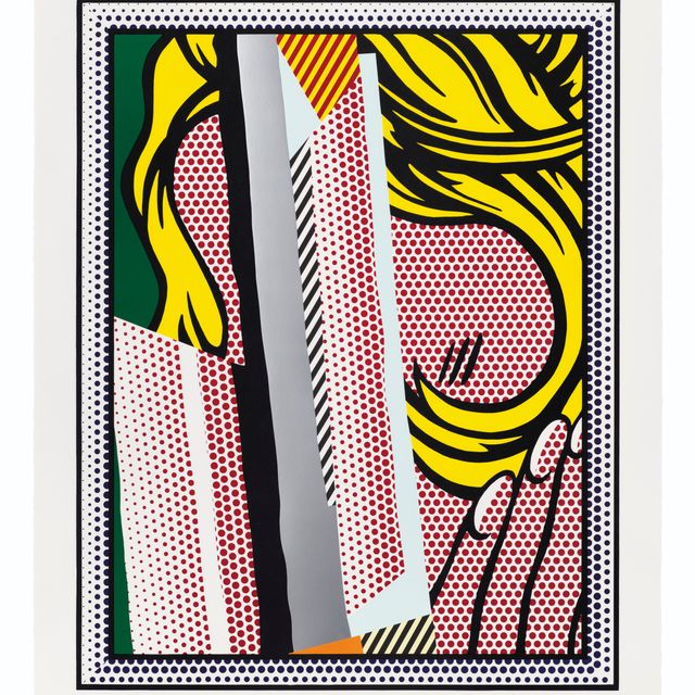 Roy Lichtenstein — Отражения на волосах, из серии "Отражения"