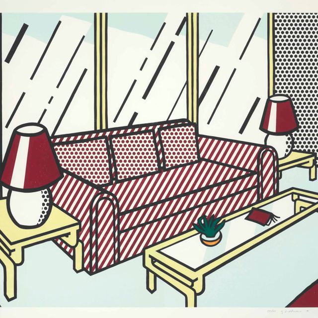 Roy Lichtenstein — Красные светильники из серии "Интерьер"