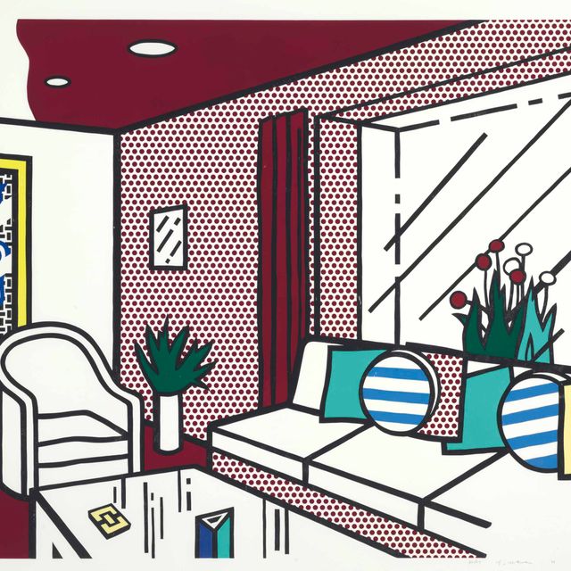 Roy Lichtenstein — Гостиная из серии "Интерьер"