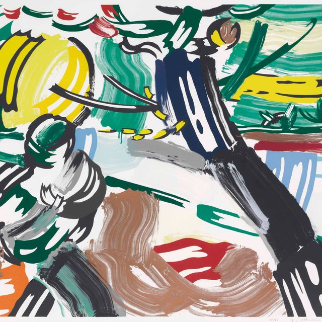 Roy Lichtenstein — Сеятель из серии "Пейзаж"