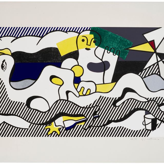 Roy Lichtenstein — На пляже, из сюрреалистической серии