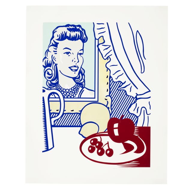 Roy Lichtenstein — Натюрморт с портретом, из серии "Шесть натюрмортов"