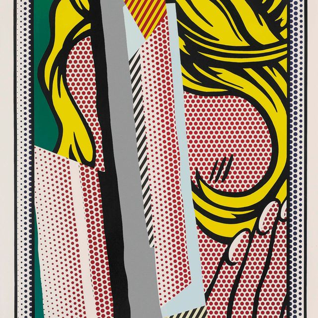 Roy Lichtenstein — Отражения на волосах, из серии "Отражения"