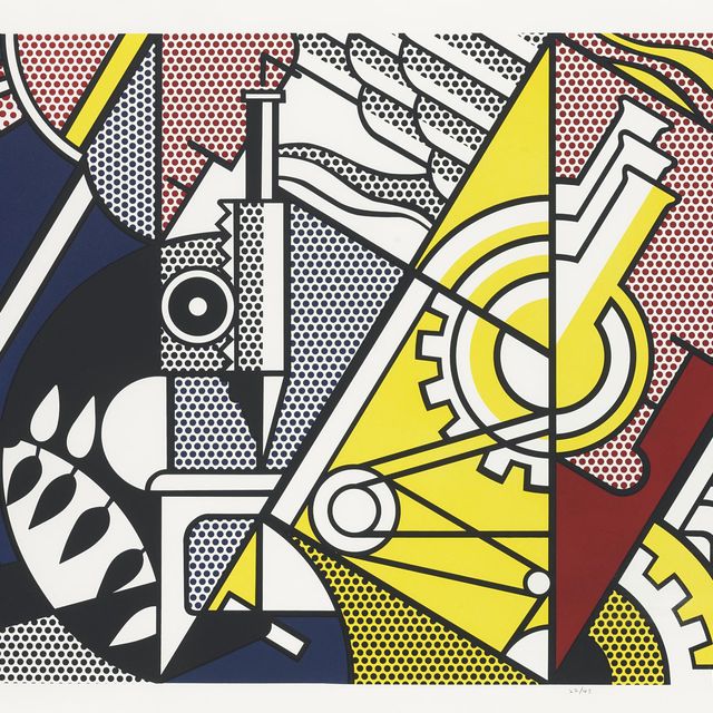 Roy Lichtenstein — Мир через химию II, из книги "Мир через химию" (С. 97)