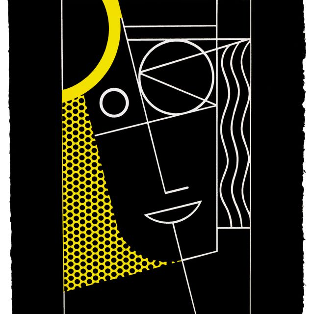 Roy Lichtenstein — Современная головка №2, из серии Modern Head