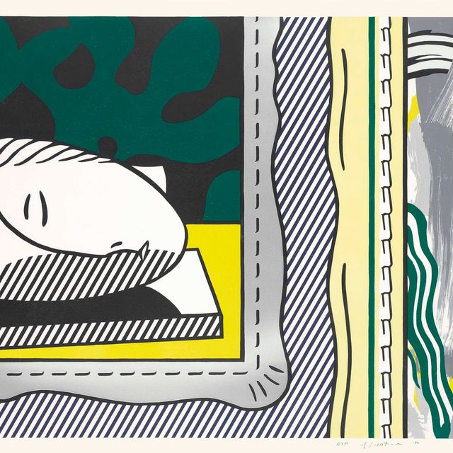 Roy Lichtenstein — Две картины: "Спящая муза" из серии картин