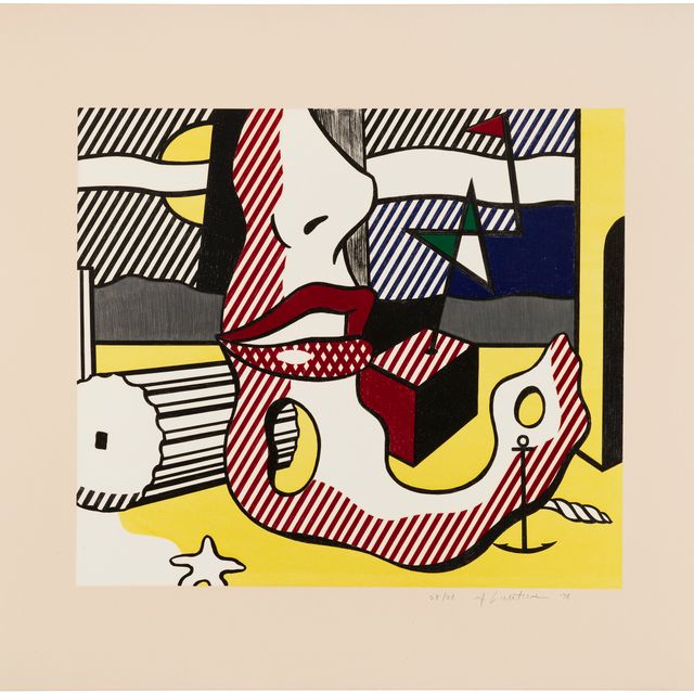 Roy Lichtenstein — "Светлая ночь" из серии сюрреалистических произведений