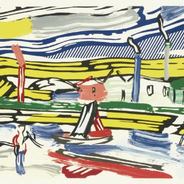 Roy Lichtenstein — Река, из пейзажей (С. 214)