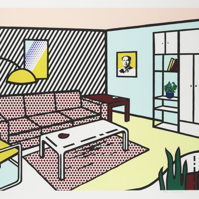 Roy Lichtenstein — Современная комната из серии "Интерьер" (C. 252)