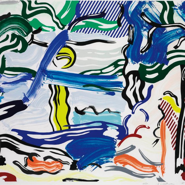 Roy Lichtenstein — Лунный пейзаж из серии "Пейзажи" (C. 212; G. 1254)