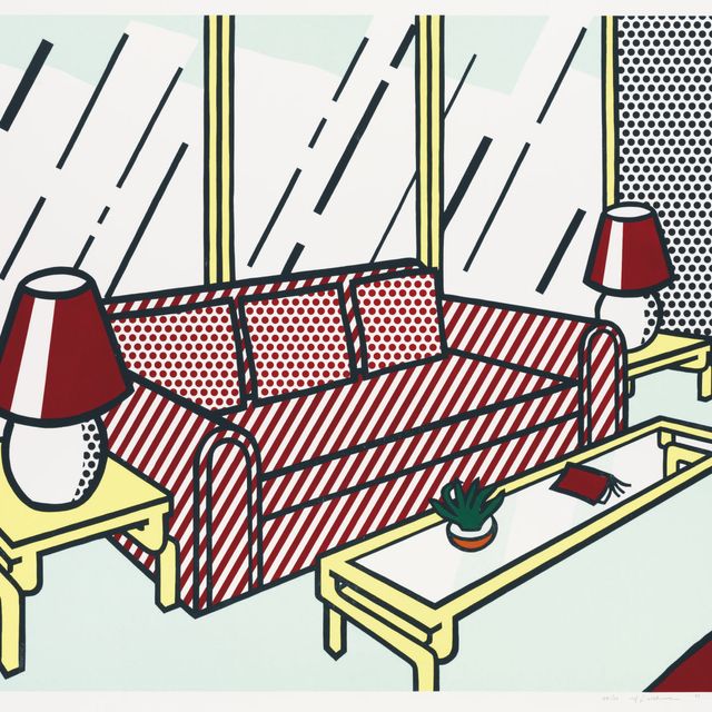 Roy Lichtenstein — Красные лампы из серии "Интерьер" (C. 251)