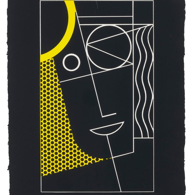Roy Lichtenstein — Современная головка №2, из серии Modern Head