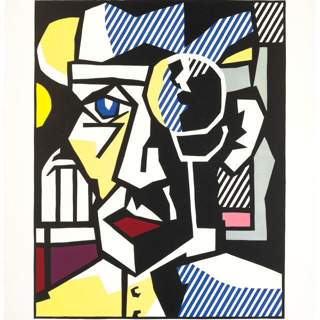 Roy Lichtenstein — Доктор Уолдман из серии экспрессионистских гравюр на дереве