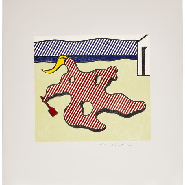Roy Lichtenstein — Обнаженная на пляже, из сюрреалистической серии