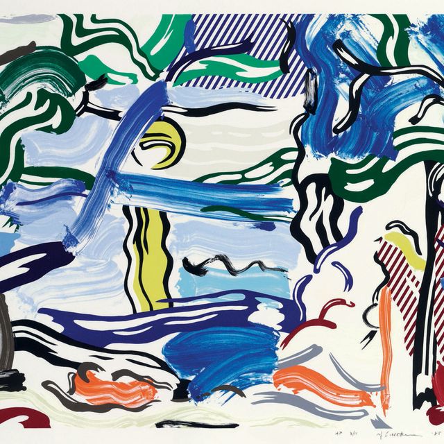 Roy Lichtenstein — Лунный пейзаж, из "Пейзажей" (C. 212)