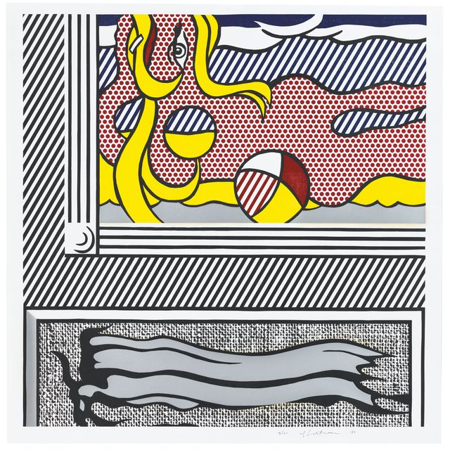 Roy Lichtenstein — Две картины: Пляжный мяч, из картин