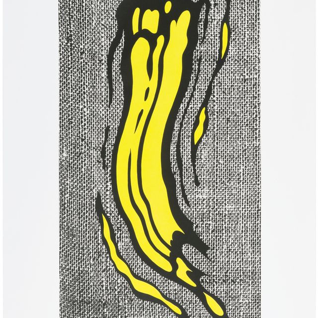 Roy Lichtenstein — Желтый мазок кистью