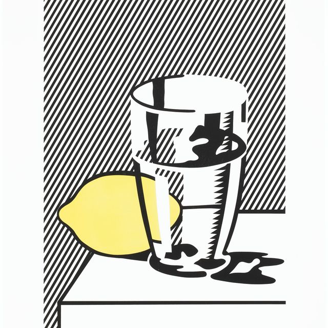 Roy Lichtenstein — Без названия (Натюрморт с лимоном и стеклом), автор Мейер Шапиро