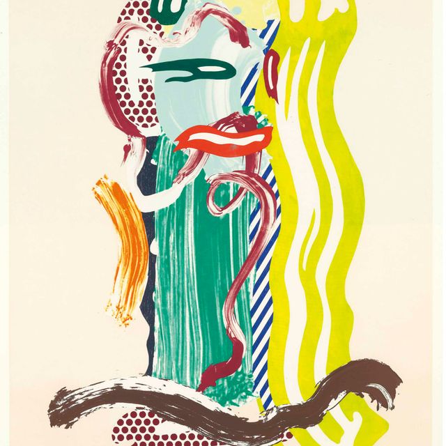 Roy Lichtenstein — Портрет, выполненный мазками кисти