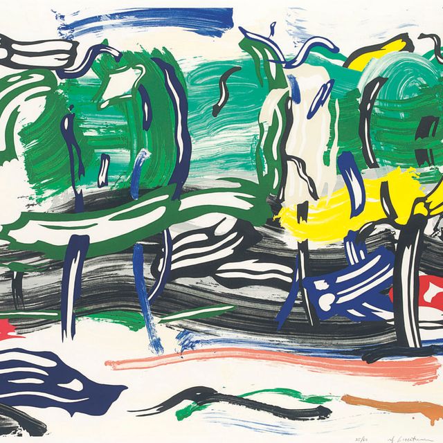 Roy Lichtenstein — Дорога перед лесом, из серии пейзажей (С. 213)