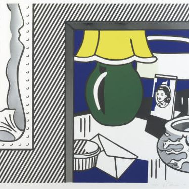 Roy Lichtenstein — Две картины: "Зеленая лампа" из серии "Картины" (C. 201)