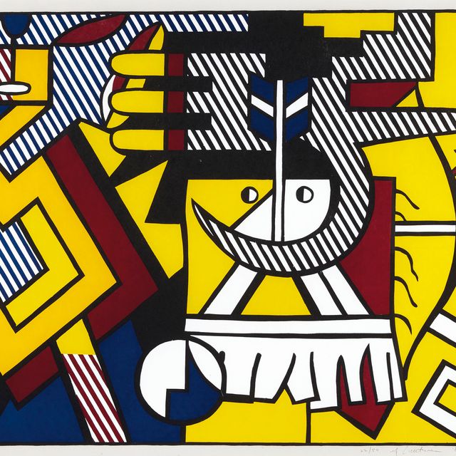 Roy Lichtenstein — Тема американских индейцев VI, из темы американских индейцев