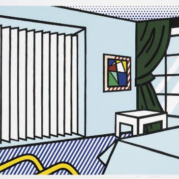 Roy Lichtenstein — Спальня из серии "Интерьер" (C. 247)