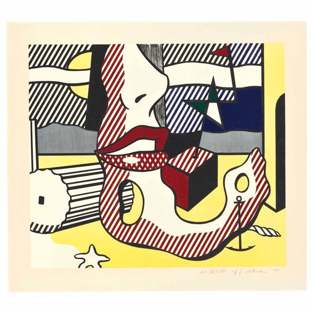 Roy Lichtenstein — "Светлая ночь" из серии "Сюрреалист"