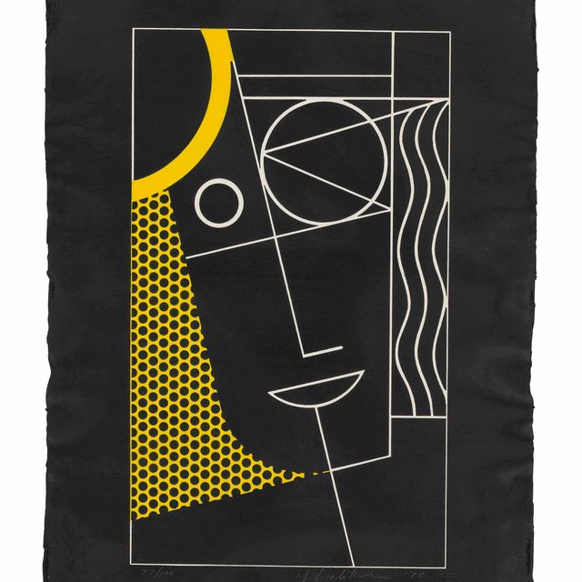 Roy Lichtenstein — Современная головка №2, из серии Modern Head