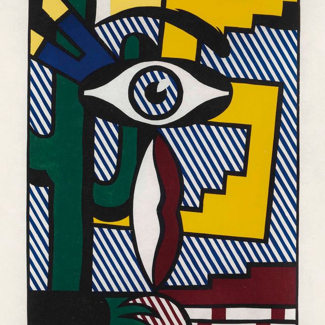 Roy Lichtenstein — Тема американских индейцев III, из серии "Тематика американских индейцев"