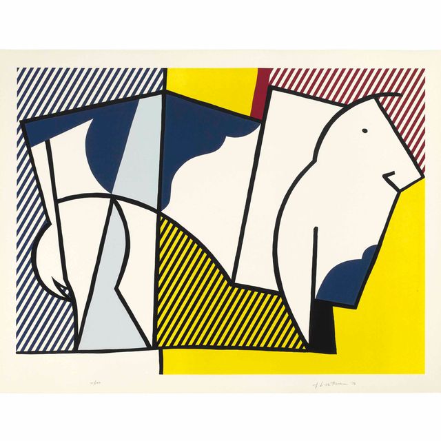Roy Lichtenstein — Bull III, из серии Bull Profile