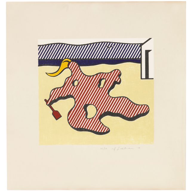 Roy Lichtenstein — Обнаженная на пляже, из сюрреалистической серии
