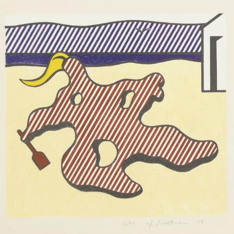 Roy Lichtenstein — Обнаженная на пляже, из сюрреалистической серии (С. 154)