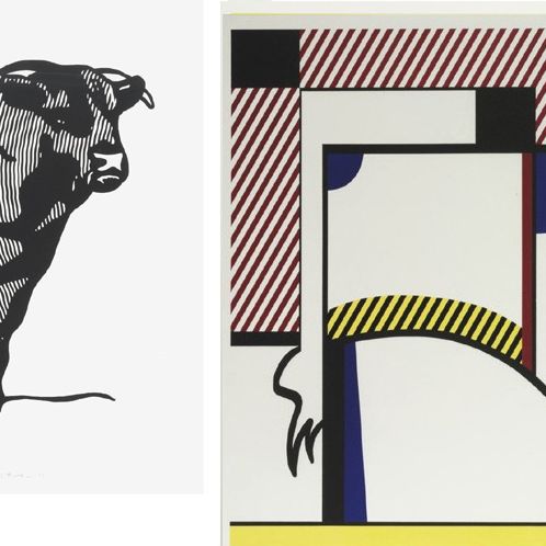 Roy Lichtenstein — Bull I, из серии Bull Profile (С. 116)