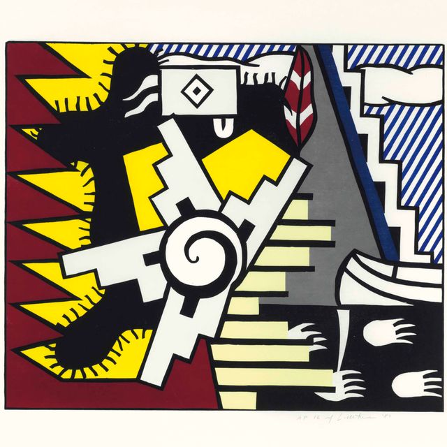 Roy Lichtenstein — Тема американских индейцев II, из темы американских индейцев