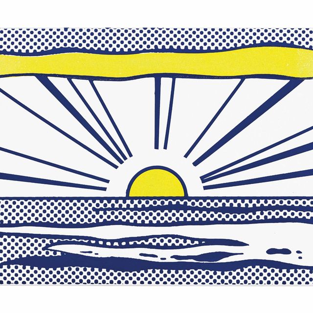Roy Lichtenstein — Восход солнца, из семи предметов в коробке