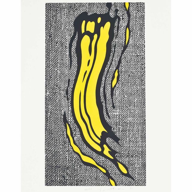 Roy Lichtenstein — Желтый мазок кистью