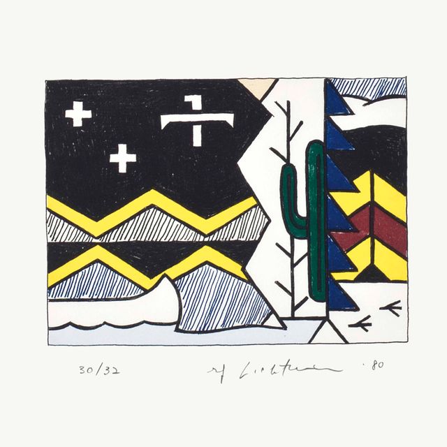Roy Lichtenstein — Ночная сцена
