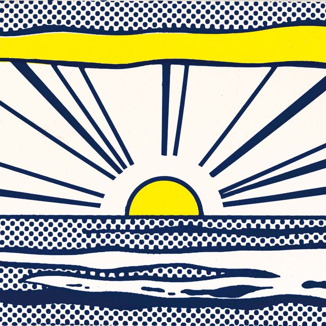 Roy Lichtenstein — Восход солнца, из семи предметов в коробке