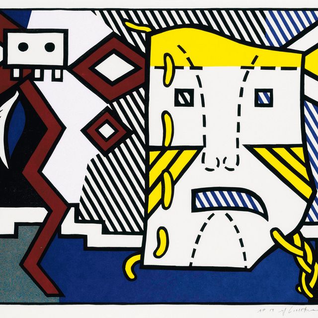 Roy Lichtenstein — Тема американских индейцев V, из серии "Тема американских индейцев" (C. 164; T. 350)
