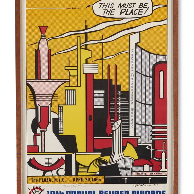 Roy Lichtenstein — Это должно быть то самое место (для вручения премии Рубена).