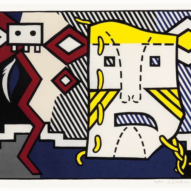 Roy Lichtenstein — Тема американских индейцев V, из темы американских индейцев