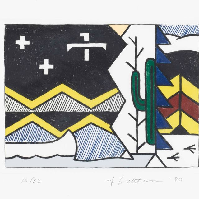 Roy Lichtenstein — Ночная сцена