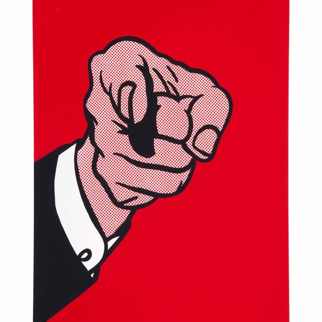Roy Lichtenstein — "Указывающий палец" из Нью-Йоркской коллекции для Стокгольма