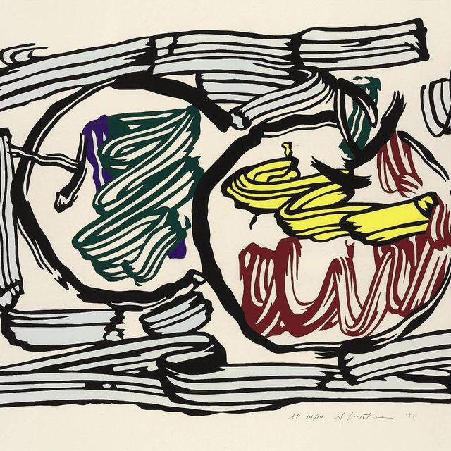 Roy Lichtenstein — Два яблока из "Семи яблок", гравюры на дереве (С. 198)