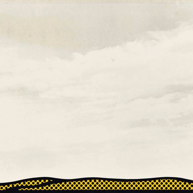 Roy Lichtenstein — Одна тарелка, из: Десяти пейзажей