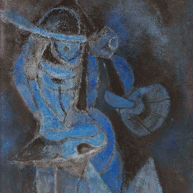 Rufino Tamayo — Женщина и луна (также известная как Женщина в ночи )